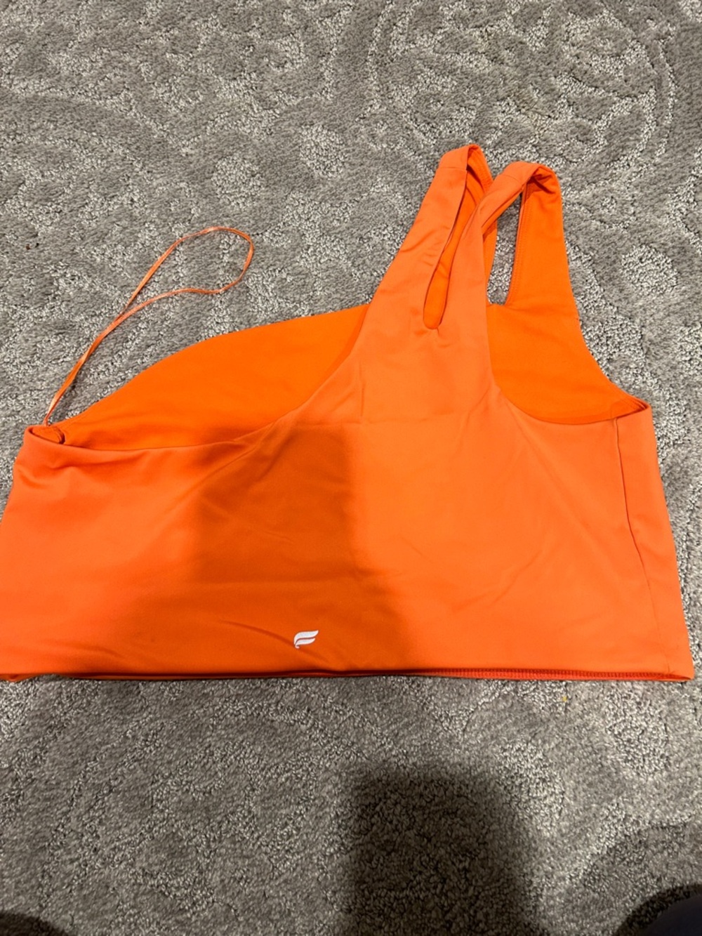 Fabletics Women’s High-Waist Active Leggings & One-Shoulder Sports Bra - Orange - Picture 10 of 11